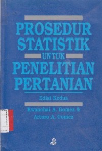 Prosudur statistik untuk penelitian pertanian