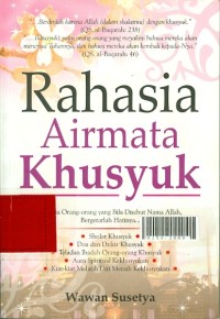 Rahasia air mata khusyuk