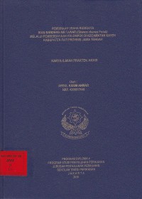 Pembinaan Usaha Budidaya Ikan Bandeng Air Tawar (Chanos chanos Forsk) Melalui Pemberdayaan Kelompok Di Kecamatan Kayen Kabupaten Pati Provinsi Jawa Tengah