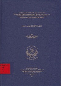 Pembinaan Kelompok Secara Partisipatif Pada Usaha Pembesaran Ikan Nila Merah (Oreochromis sp.) Di Kecamatan Cangkringan Kabupaten Sleman Provinsi Daerah Istimewa Yogyakarta