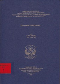 Pemberdayaan Kelompok Dalam Pengembangan Usaha Pembenihan Ikan Nila (Oreochromis niloticus) Di Kecamatan Sindangwangi Kabupaten Majalengka Provinsi Jawa Barat