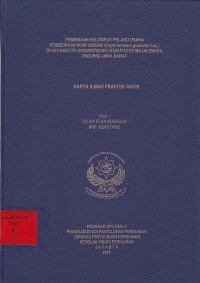 Pembinaan Kelompok Pelaku Usaha Pembenihan Ikan Gurami (Osphronemus gouramy Lac.) Di Kecamatn Sindangwangi Kabupaten Majalengka Provinsi Jawa Barat