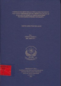 Pembinaan Kelompok Melalui Penyuluhan Partisipatif Pada Usaha Pembenihan Ikan Nila Merah (Oreochromis sp) Di Kecamatan Ngemplak Kabupaten Sleman Provinsi Daerah Istimewa Yogyakarta