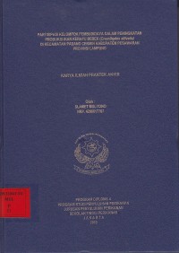 Partisipasi Kelompok Pembudidaya Dalam Peningkatan Produksi Ikan Kerapu Bebek (Cromileptes altivelis) Di Kecamatan Padang Cermin Kabupaten Pesawaran Provinsi Lampung