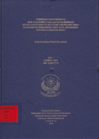 Pembinaan Usaha Budidaya Ikan Lele Dumbo (Clarias gariepinus) Berbasis Kepada Kebutuhan Pelaku Utama Dan Pelaku Usaha Di Kecamatan Singkawang Timur Kota Singkawang Provinsi Kalimantan Barat