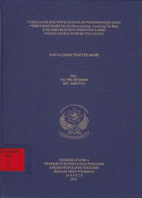 Pengelolaan Aksi Penyuluhan Dalam Usaha Pengembangan Usaha Pembesaran Udang Galah (Macrobachium rosenbergii De Man) Di Kecamatan Berbah Kabupaten Sleman Provinsi Daerah Istimewa Yogyakarta