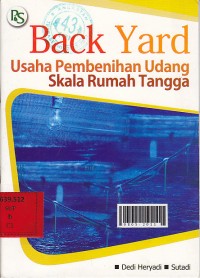Back Yard : Usaha Pembenihan Udang Skala Rumah Tangga