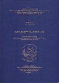 Penyuluhan Partisipatif dalam usaha pembesaran ikan lele dumbo (clarias gariepinus) dikecamatan wates kabupaten kulon progo provinsi daerah istimewa yogyakarta