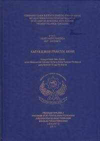 Pembenihan usaha budidaya bandeng (chanos chanos) melalui peningkatan aktifitas kelompok dikecamatan mandonga kota kendiri provinsi sulawesi tenggara