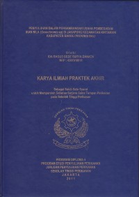 Penyulahan dalam pengambangan usaha pembesaran ikan nila (oreochromis sp) dijakapung kecamatan kintamani kabupaten bangli provinsi bali