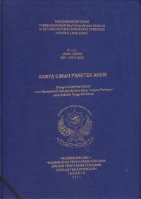 Pengembangan usaha pembesaran ikan nila (oreochromis niloticus) dikecamatan cisitu kabupaten sumedang provinsi jawa barat