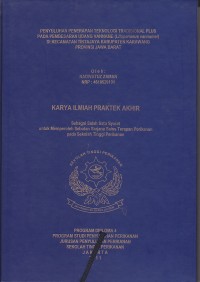 Penyulahan penerapan teknologi tradisional plus pada pembesaran udang vanname (litopenaeus vannamei) dikecamatan tirta jaya kabupaten karawang provinsi jawa barat