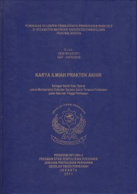 Pembinaan kelompok pembudidaya pembesaran ikan lele dikecamatan maya sari kabupaten pandeglang provinsi banten