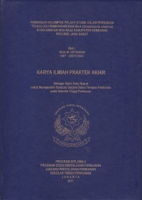 Pembinaan kelompok pelaku utama dalam perbaikan teknologi pembenihan ikan nila (oreochromis niloticul) dikecamatan situ raja kabupaten sumedang provinsi jawa barat