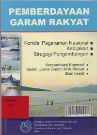 Pemberdayaan garam rakyat