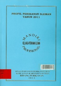 Profil perikanan sleman tahun 2011