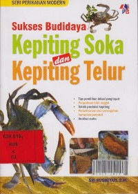 Sukses budidaya kepiting soka dan kepiting telur
