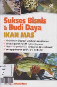 Sukses bisnis & budi daya ikan mas