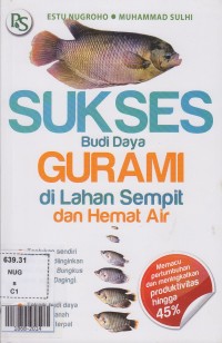 Sukses budi daya gurami di lahan sempit dan hemat air