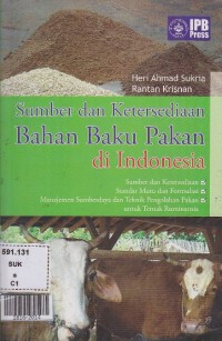 Sumber dan ketersediaan bahan baku pakan di Indonesia