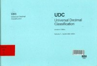 UDC : Universal Decimal Classification - v1