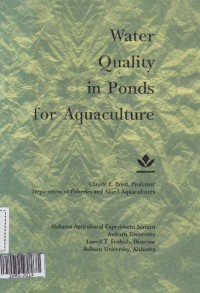 Water quality in ponds for aquaculture