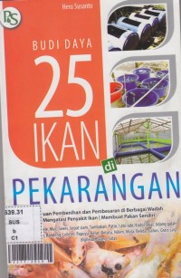 Budi daya 25 ikan di pekarangan