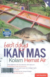 Budi daya ikan mas kolam hemat air