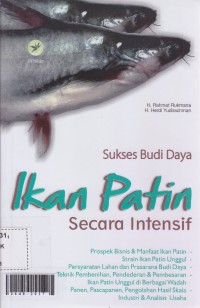 Sukses budi daya ikan patin secara intensif