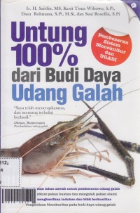 Untung 100% dari budidaya udang galah