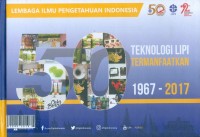 50 teknologi LIPI termanfaatkan