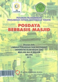 Pedoman pelaksanaan kepada masyarakat tematik posdaya berbasis masjid