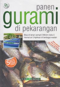 Panen gurami di pekarangan