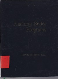 Planing Better Programs