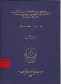 Penerapan Inovasi Teknologi dalam Pembenihan Ikan Gurame Melalui Prasasti Mina di Nagari Lubuk Pandan Kec. 2X11 Enam Lingkung Kab. Padang Pariaman Prop. Sumatra Barat