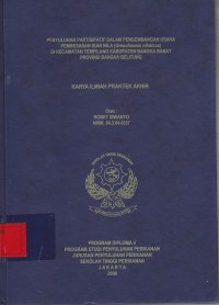 Penyuluhan Partisipatif dalam Pengembangan Usaha Pembesaran Ikan Nila di Kec. Tempilang kab, Bangka Barat Prop. Bangka Belitung