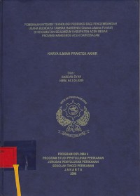 Pembinaan Intensif Teknologi Produksi Bagi Pengembangan Usaha Budidaya Tambak Bandeng di Kec. Seulimeum Kab. Aceh Besar Prop. Nanggroe Aceh DarussalamC