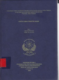 Perintisan Usaha Budidaya Ikan Nila Pada Tambak di Kec. Grinsing Kab. Batang Prop. Jawa Tengah