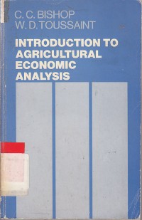 Introduction To Agricultural Economic Analysis / Toussaint