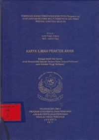 Pembinaan usaha pembesaran ikan patin siam (Pangasius pangasius) di kecamatan Belitang Mulya kabupaten Oku Timur Provinsi Sumatera Selatan