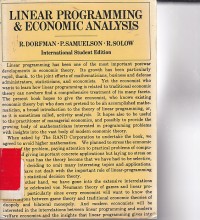 Linear programming 
 economic analysis / Dorfman