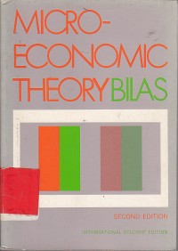 Micro economic theory bilas / Richard A. Bilas