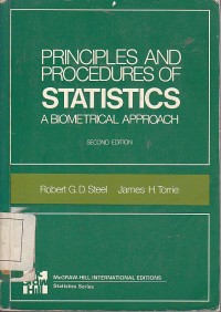 Principle And Procedures Of Statistics