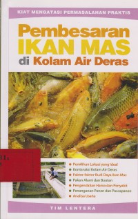 Pembesaran ikan mas di kolam air deras