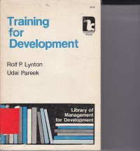 Training for development / Rolf P. Lyton